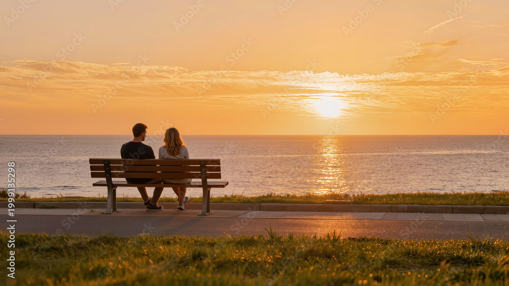 Obraz premium sunset on the beach