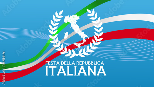 Festa della Repubblica Italiana - banner, background - vector illustration
