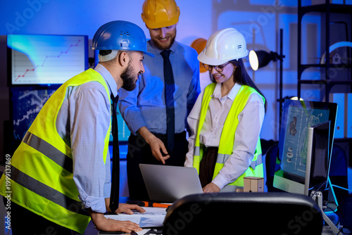 Engineers and architects in...