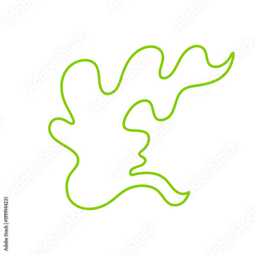 Smelly smoke outline style. Green poison clouds, toxic gas bubbles, cartoon bad stink, unpleasant smell vapour effect. Vector illustration.
