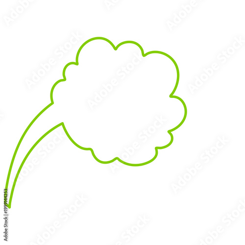 Smelly smoke outline style. Green poison clouds, toxic gas bubbles, cartoon bad stink, unpleasant smell vapour effect. Vector illustration.
