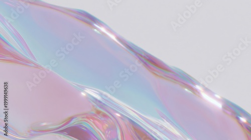 Iridescent Fluid Surface with Rainbow Light Refraction