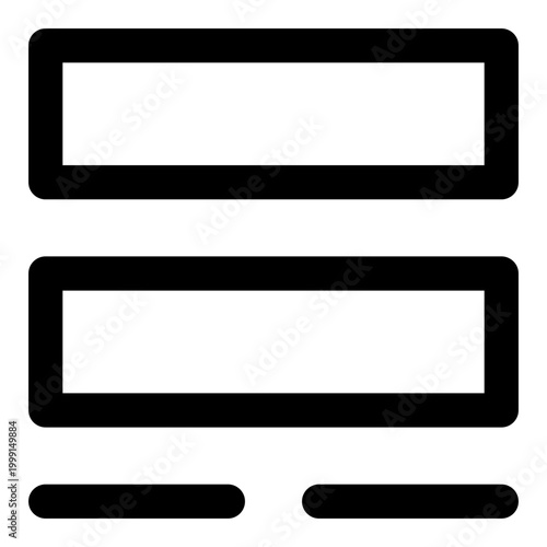 Wireframe outline icon set