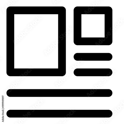 Wireframe outline icon set