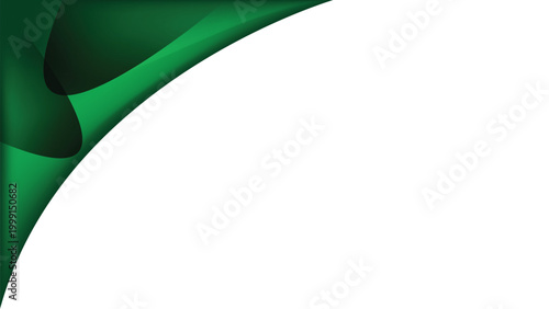 Elegant green abstract background design with flowing curves and subtle gradient effects, creating a sense of modern sophistication and organic beauty for digital and print media.