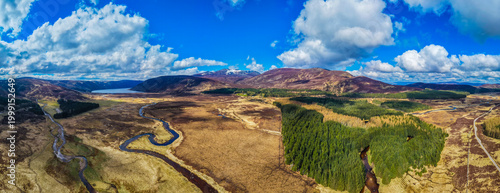 Bilde på lerret Glenmuick and Loch Muick. Aberdeenshire. Scotland. Panorama.
