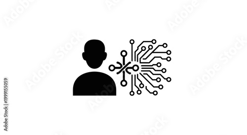 Human Brain Artificial Intelligence Concept.