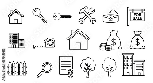 set of icons