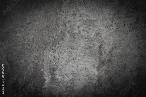 Bild auf Leinwand White concrete wall with vignette texture background