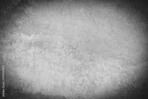 Konstfotografi White concrete wall with vignette texture background