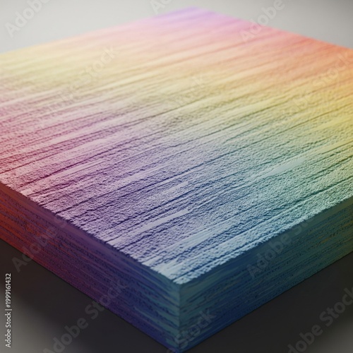 Abstract Multilayered Texture in Rainbow Color Gradient Pattern