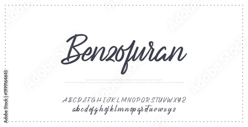 Foto banner card decorative greeting invitation design graphic brush simple signature