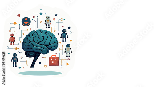 A cheerful robot illustration evokes a sense of futuristic innovation and approachable technology. Ideal for articles about AI, automation, or website