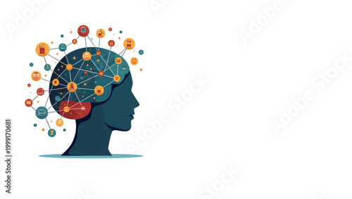 This illustration conveys ideas of innovation and brilliance. It's perfect for articles, presentations, or websites promoting new concepts and creativ