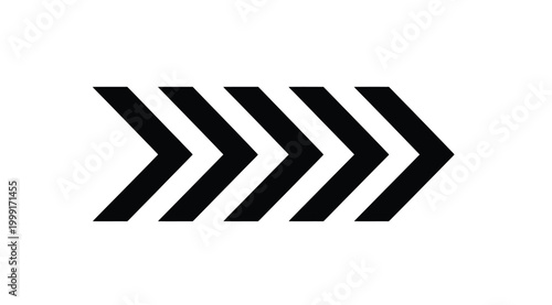 Abstract arrow icon composed of multiple chevron shapes pointing to the right