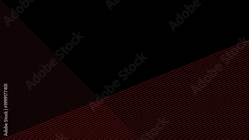 Abstract concept lines dynamic particle pattern on black background.