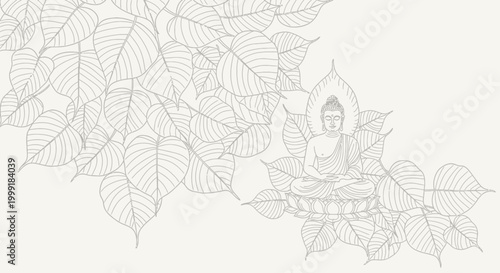 Buddha Statue in Lotus Position.