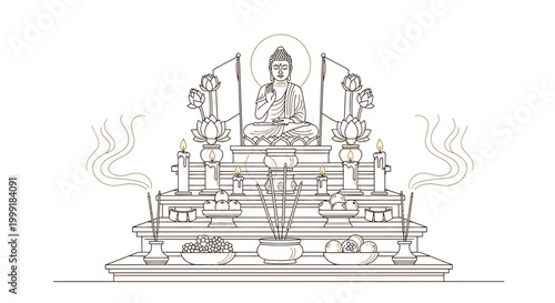 Buddha statue sitting in meditation posture 1.