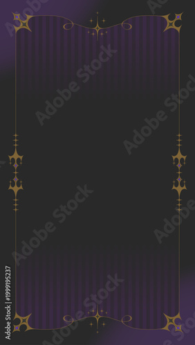 ゴシック調の縦型フレーム背景