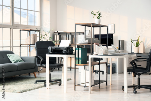 Interior of modern office w...