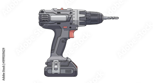 Cordless Electric Power Drill Tool.
