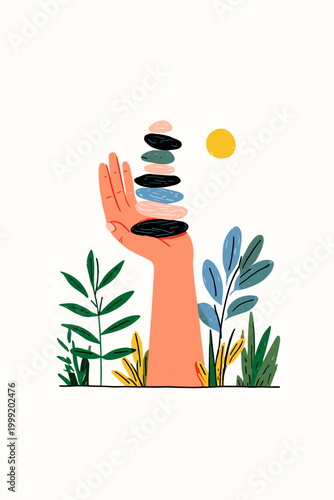 Human Hand Interacting with Textured Epigenetic DNA Structure