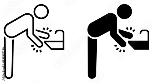 Foto drinking fountain icon water vector