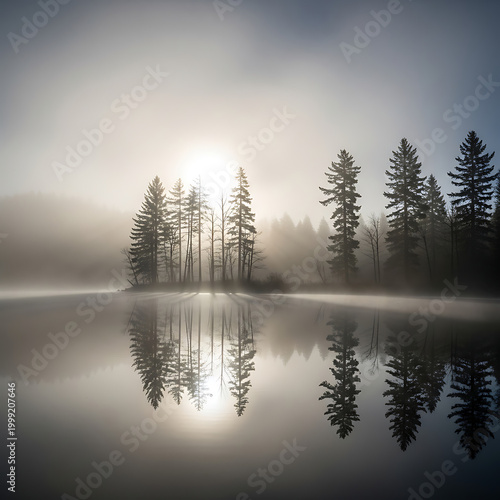 misty morning on the river