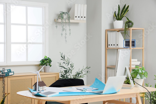 Engineer's workplace with w...