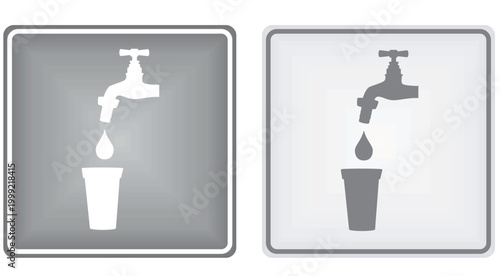 Water traffic sign. vector illustration