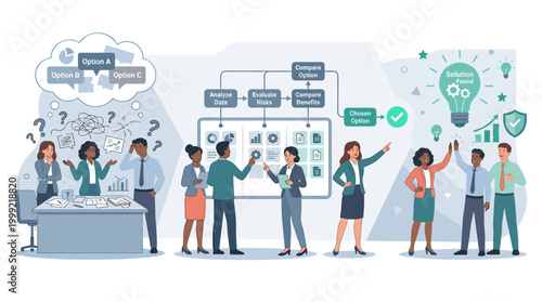 Team Brainstorming and Collaboration in a Corporate Meeting.