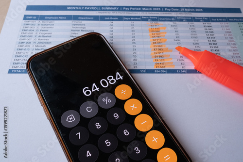 Monthly Payroll Summary Document