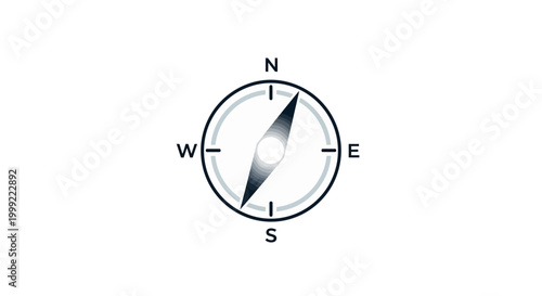 Bild auf Leinwand Compass Navigation Tool Direction Indicator.