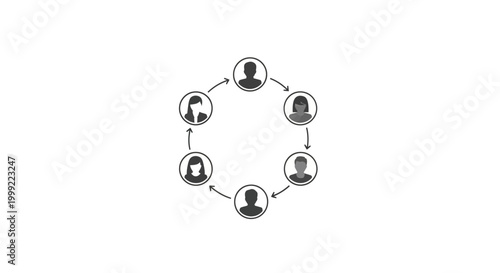 Foto Connected People Network Social Circle.