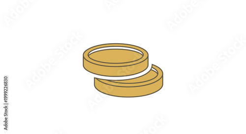 Golden coins stacked on top.