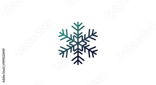 Snowflake Ice Crystal Winter Weather Pattern.
