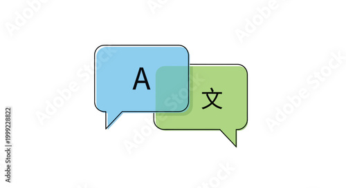 Speech Bubbles with Letters and Symbols.