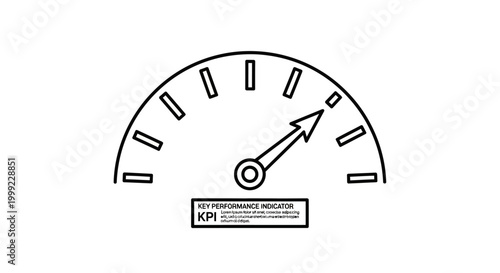 Speedometer gauge with needle indicator.