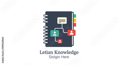 Spiral Bound Notebook with Flowchart.