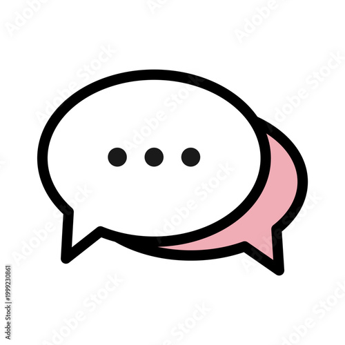 吹き出しアイコン・シンプルで使いやすいコミュニケーションデザイン

