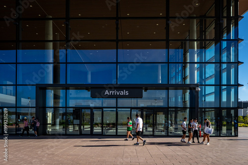 Photography Arrivals Entrance at Western Sydney International Airport Terminal in Sydney NSW