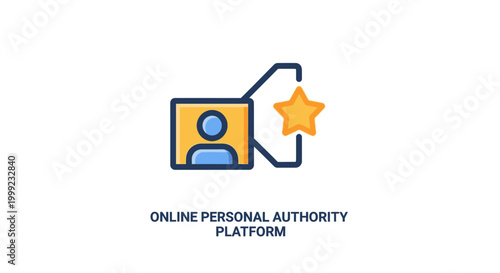 Online Personal Authority Platform Icon.