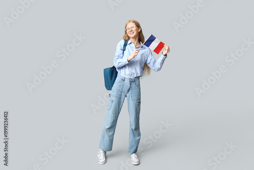 Female student with French ...