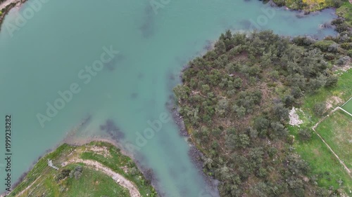 Dreamy Drone Views of a Peaceful Nature Lake