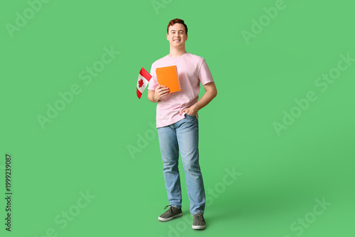 Male student with flag of C...