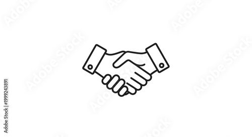 Картината върху платно Handshake Business Agreement Partnership.