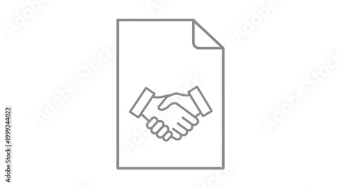 Фотография Handshake on a Document Agreement.