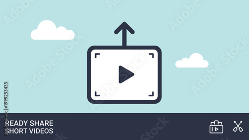 Play Button Video Sharing Icon.