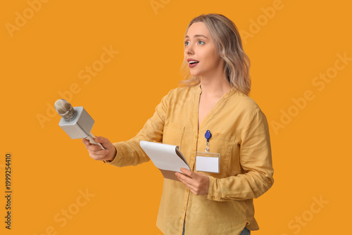 Portrait of female journali...