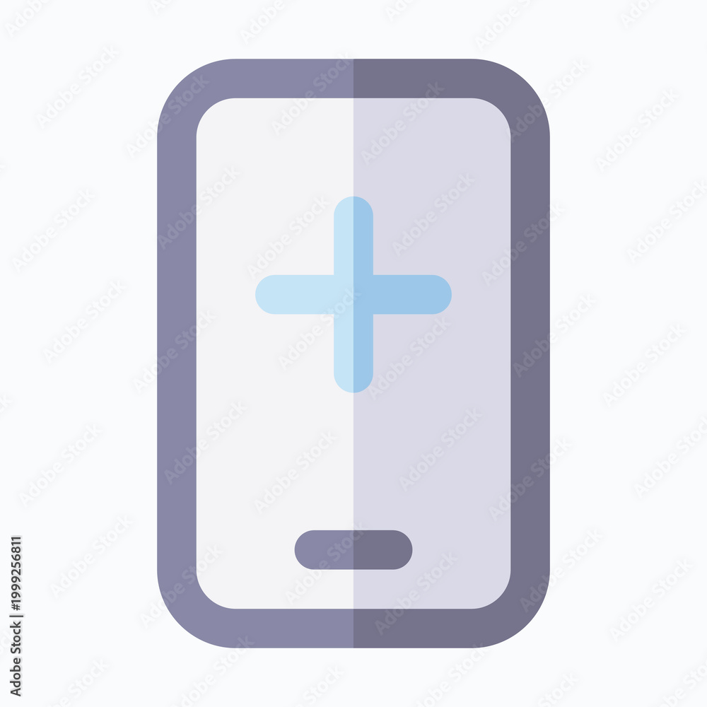 Obraz premium Health Care App Vector Icon, Medical Related Icon, Isolated Flat Style Vector Icon.